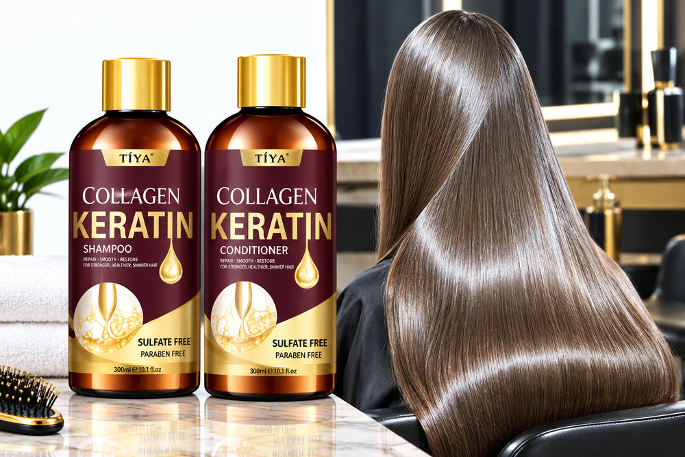 7-in-1 Collagen & Keratin Shampoo and Conditioner Set